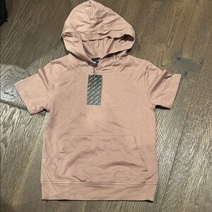 Lennox and James Kids Short-Sleeve Hooded Top in Dusty Rose